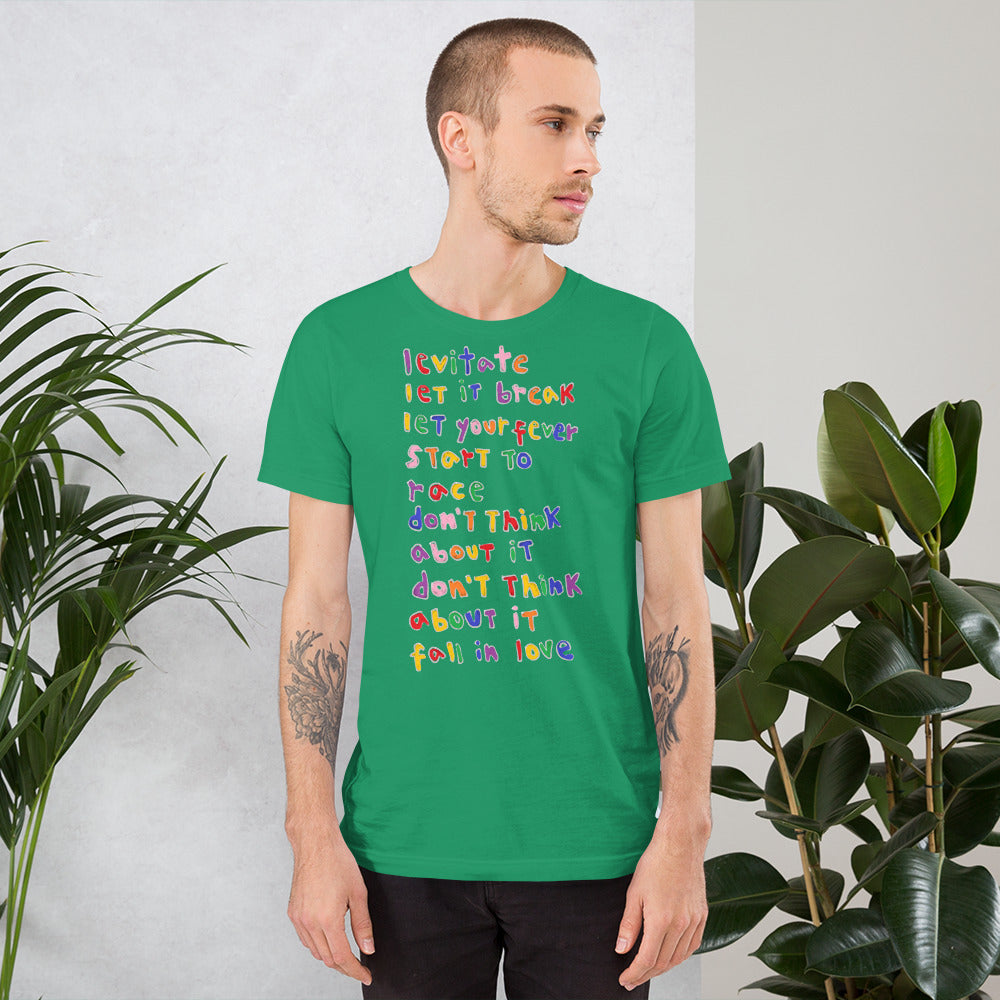 DON'T THINK ABOUT IT (Unisex t-shirt) (extended sizing)